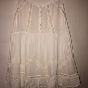 Bethany Mota white tank with detailing